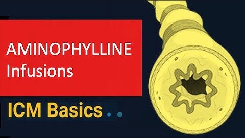Aminophylline (Theophylline) infusion - Bronchodilation - WHAT you SHOULD KNOW in 3 minutes!