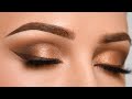 BRONZE Smokey Eye & BROWN eyeliner Makeup Tutorial