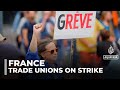 French unions call nationwide strikes over Macron’s planned budget cuts
