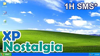 Nostalgic long Screensaver video of Windows XP basic desktop no sound no music