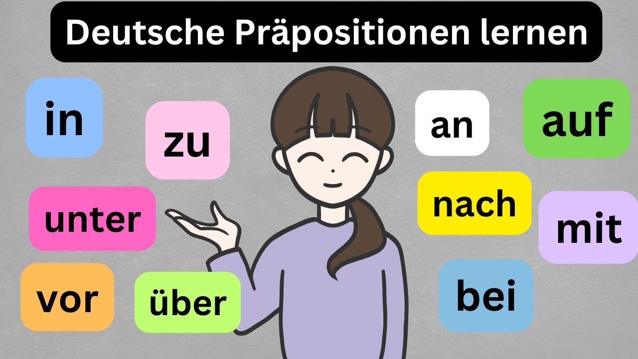 Learn Prepositions In German 🇩🇪 | Deutsche Präpositionen lernen - Mit ...
