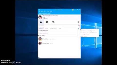 Create a Group in Skype for Business