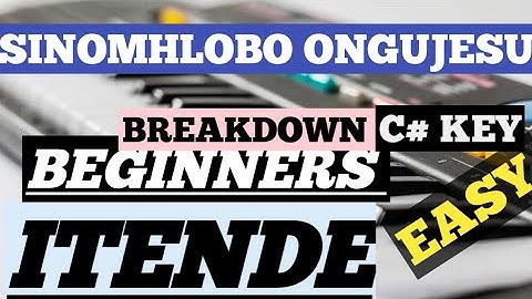 Sinomhlobo onguJesu C# Tutorial||how to play itende style