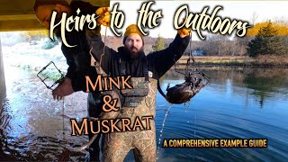 How to Trap Mink & Muskrat | A Comprehensive Example Guide | Sets that PRODUCE!