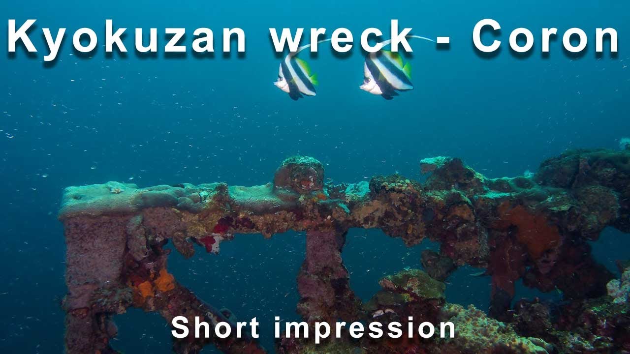 Diving the Kyokuzan Maru wreck - Coron - Philippines