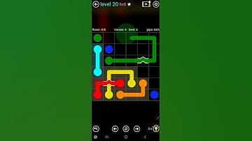 How To Solve Flow Free Bridges Blue Pack Level 20 6x6 Board Walk Through Solution Walkthrough