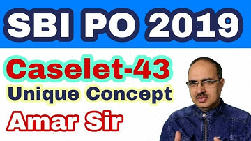 CASELET-43 SBI PO IBPS PO RBI Grade B Officers #Amar Sir