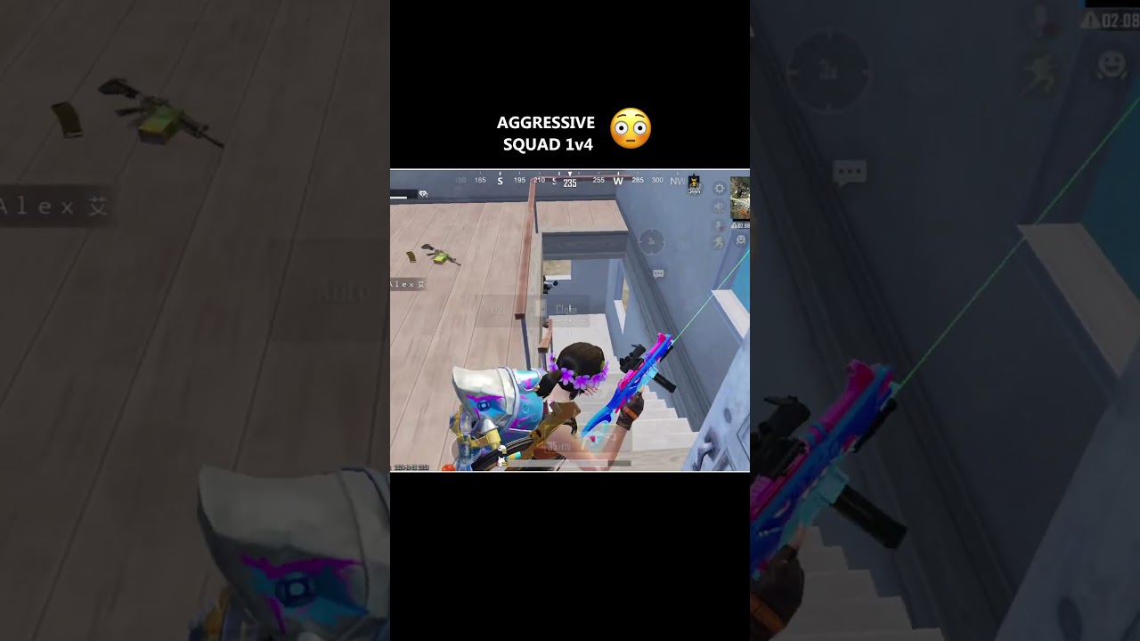 Aggressive Squad 1v4😳... 