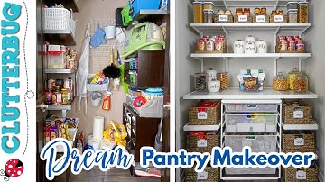 My DREAM Pantry Makeover! Before & After Organization 😍 😱