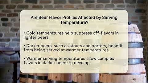 Are Beer Flavor Profiles Affected by Serving Temperature? | The Pint Guy