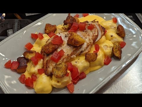 How to Make Tomato Gnocchi with Cheese Sauce, Chicken and Mustard Croutons | Chef Justin Sutherla… | Rachael Ray Show