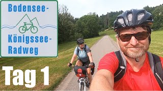 Bodensee Königssee Radweg | Tag 1 | Kressbronn  Lindau  Grünenbach