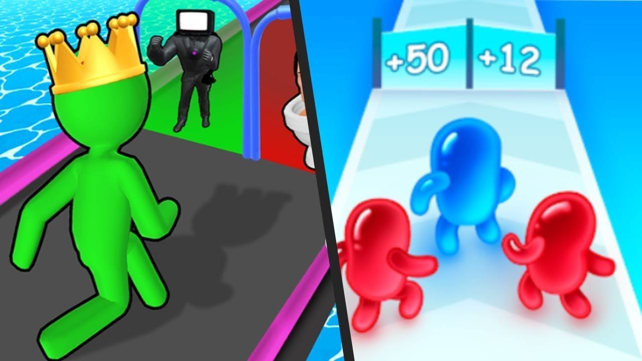 Giant Rush 3D Vs Join Blob Clash 3D 🍓🍓🍒🍒| Max Levels Game Mobile Walkthrough iOS, Android Update