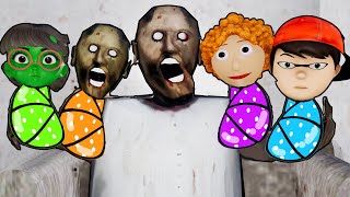 Granny and Grandpa Become Babysitters! |  Funny Horror Animation