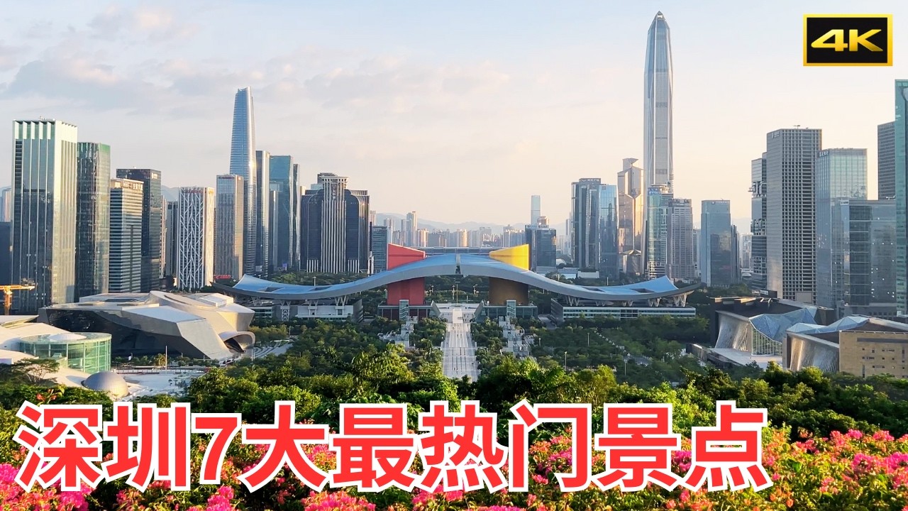深圳Top 7旅游景点 | 真实体验分享莲花山、华强北、东门老街、COCO Park、大小梅沙、岗厦北地铁站｜4K