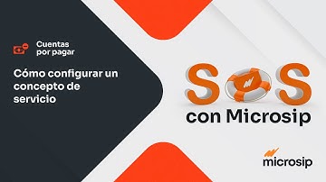 Microsip Cuentas por Pagar: Cómo configurar un concepto de servicio