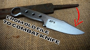 How I Turned an Old File Into a Cool Combat Knife!