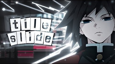 Tile Slide Transition - After Effects Edit Tutorial