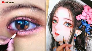 Đỉnh cao của nghệ thuật vẽ tranh 3D quá đẳng cấp ▶015❤tranh 3d giống thật! How to Draw 3D!Drawing 3D