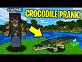 PRANKING AS A CROCODILE IN MINECRAFT! - Minecraft Trolling Video