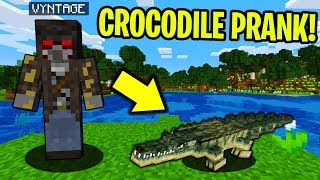 PRANKING AS A CROCODILE IN MINECRAFT!  Minecraft Trolling Video