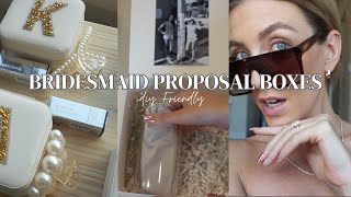 Making Bridesmaid Proposal Boxes! DIY BRIDAL BOXES