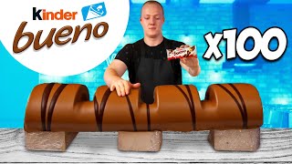 Giant 220Pound Kinder Bueno | How to Make The World’s Largest DIY Kinder Bueno by VANZAI