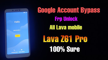 All Lava mobile Google Account Bypass / Frp Bypass || Lava Z61 Pro || 100% Sure