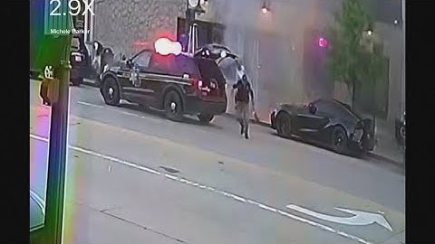 Surveillance video shows propane tank explosion