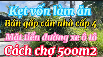 Kẹt vốn làm ăn nên bán gấp căn nhà cấp 4 mặt tiền đường ô tô cách chợ 300m2 Tp , Vị Thanh Hậu Giang