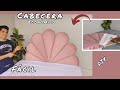 Como hacer cabecera diseo petalos  abanico  facil y econmico