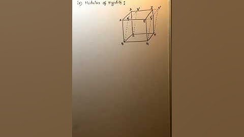 Dimensions of modulus of rigidity