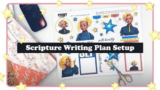 September Scripture Writing Plan Setup 