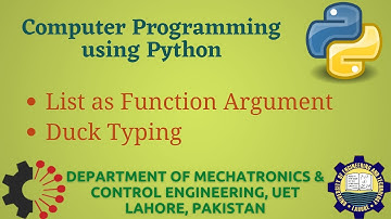 [Python Programming Basics to Advanced] : List as Function Arguments | Lab 18P-1