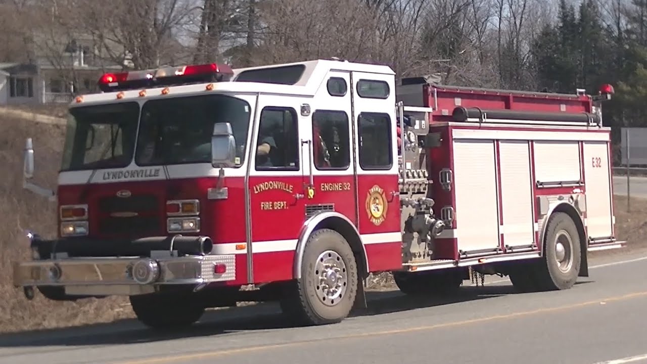 Lyndonville Engine 32 Responding Code 3 to Brush Fire YouTube