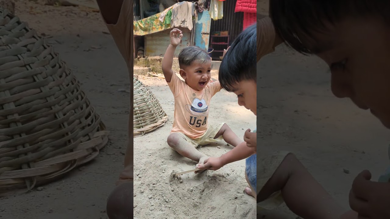 ধুলোয় কি করলো ছেলে #viralvideo #foryou #babysafety #villagelife #viralshort