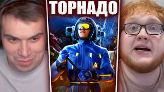 ГЛЕБ СПАСАЕТСЯ от ТОРНАДО в Funnel Runners (Ростик, Хелин, Витя, Танк) | Sasavot