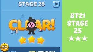 PUZZLE STAR BT21 《STAGE 25 》gameplay ☆☆☆ 3 stars screenshot 3