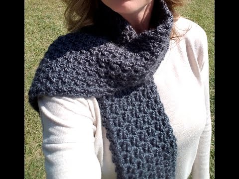 GLACIAL WATERS ETERNITY SCARF SHAWL WOMEN'S CROCHET PATTERN