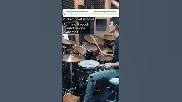 Grooving in 8 different subdivisions - Advanced Drum Lesson