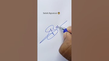 Satish Signature #shorts @Satish.Calligraphy