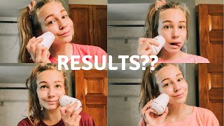 trying a sonic facial brush for a week so you don't have to