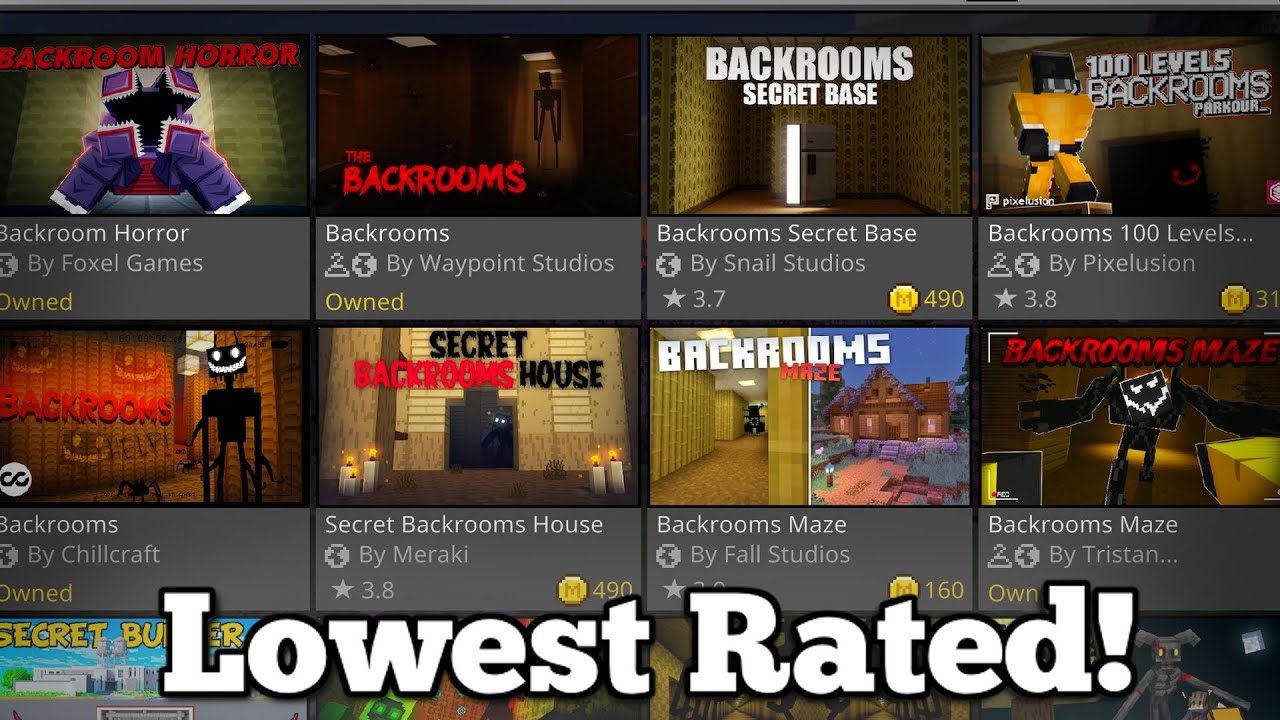 I Played The Lowest Rated Backrooms Maps