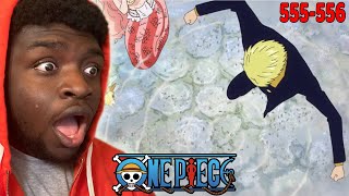 THIS IS WHY SANJI WILL ALWAYS BE STRONGER THAN ZORO!!!! | One Piece Episodes 555-556 REACTION!!!!