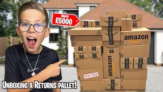 UNBOXING a AMAZON RETURNS PALLET WORTH £5000! *WE PAID £500*