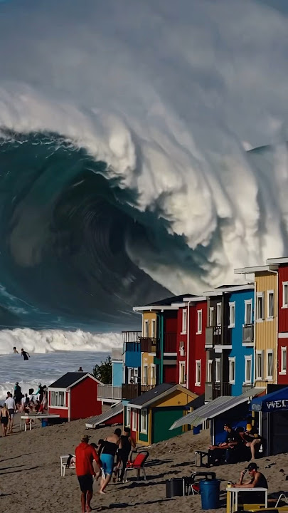 What would you do in this situation ? #tidalwave #tsunami #naturaldisaster #ocean #bigwaves