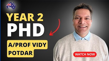How to Plan Your PhD in Year 2? Stress Free | PhD Planning by A/Professor Vidy Potdar