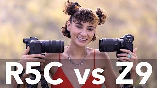 Canon R5C vs Nikon Z9 Hands On Camera Comparison