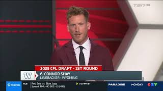 Connor Shay LB Winnipeg Blue Bombers Round 1 Pick 6 CFL Draft April 29th 2025