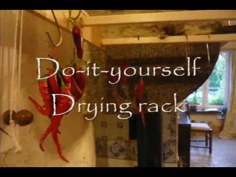 Low cost, home-made wooden pulley drying rack. Bricolez 